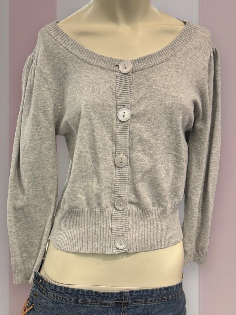 Bluenotes Vintage Y2K grey Cardigan sweater